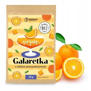 KruKam Galaretka wegańska pomarańczowa 20 g - Galaretki - miniaturka - grafika 1