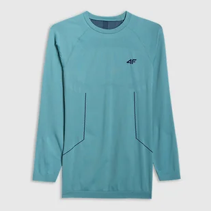 Bielizna termoaktywna bezszwowa (góra) męska 4F 4FWAW25USEAM233-46S Zielony XXL/3XL - Pozostała odzież narciarska - miniaturka - grafika 1
