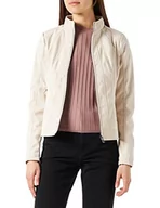 Kurtki damskie - Desigual Damska kurtka Chaq_mar Faux Leather, biały, XS - miniaturka - grafika 1