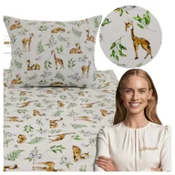Pościel dla dzieci - Pościel Dziecięca 100x160 + 70x80 Sarenki Białe Produkt Polski Elegancka - miniaturka - grafika 1