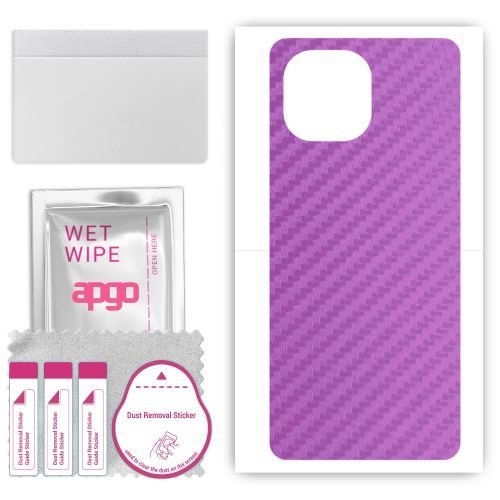 folia naklejka skórka strukturalna na TYŁ do Vivo iQOO Z9x 5G - Carbon Fioletowy - apgo SKINS