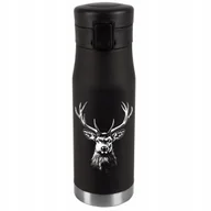 Kubki termiczne - Kubek Termiczny Personalizacja Prezent Imieniny Urodziny Srebrny JELEŃ 035 - miniaturka - grafika 1