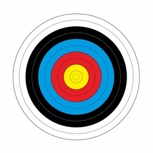 Yate Papierowe tarcze łucznicze Yate średnica 80 cm 10 szt SL00027 - Akcesoria łucznicze - miniaturka - grafika 1
