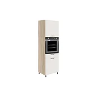 Szafki kuchenne - Szafka Dolna Wysoka Słupek Pod Zabudowę Piekarnika 60 cm FW-20D Favorit Biel Fadome Dąb Sonoma, Basic, h 10cm - miniaturka - grafika 1