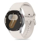 Akcesoria do smartwatchy - Pasek TECH-PROTECT Silicone do Samsung Galaxy Watch 4/5/5 Pro/6/7/FE Jasnobeżowy - miniaturka - grafika 1
