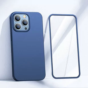Joyroom 360 Full Case etui pokrowiec do iPhone 13 Pro obudowa na tył i przód + szkło hartowane niebieski (JR-BP935 blue) - Etui i futerały do telefonów - miniaturka - grafika 2