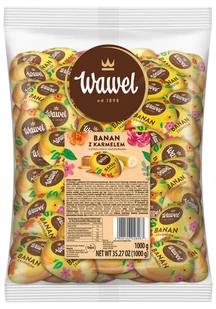 Wawel Cukierki Banan z karmelem 1kg CWAW.3750 - Cukierki - miniaturka - grafika 1