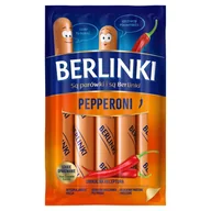 Pasztet i przetwory mięsne - Berlinki Pepperoni 250 G Morliny - miniaturka - grafika 1