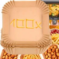 Akcesoria i części AGD - TEMU WKŁAD PAPIEROWY DO FRYTKOWNICY BEZTŁUSZCZOWEJ DO PIECZENIA AIR FRYER 100szt - miniaturka - grafika 1