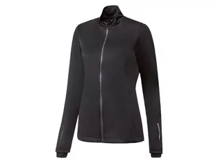 Kurtki i kamizelki sportowe damskie - crivit Damska kurtka rowerowa softshell (M (40/42), Czarny) - grafika 1