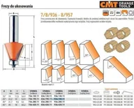 Frezy - CMT FREZ DO UKOSOWANIA Z ŁOŻYSKIEM HM A=25 D=22,2 I=10 S=8 CMT936.190.11 - miniaturka - grafika 1