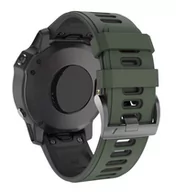 Akcesoria do smartwatchy - Opaska Pasek Bransoleta Iconband Garmin Fenix 3/5X/3Hr/5X Plus/6X/6X Pro/7X Army Green - miniaturka - grafika 1