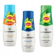 Syropy i koncentraty owocowe - Zestaw 3 koncentratów Sodastream Lipton Ice Tea: Peach Zero, Lemon, Green - miniaturka - grafika 1