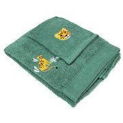 Ręczniki - Zestaw Kąpielowy Z Haftem, Rękawica + Ręcznik 70 X 130 Cm - miniaturka - grafika 1