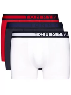 Majtki męskie - Tommy Hilfiger Komplet 3 par bokserek UM0UM01234 Granatowy Regular Fit - grafika 1