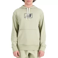 Bluzy męskie - Bluza New Balance MT33508FUG - zielona - miniaturka - grafika 1