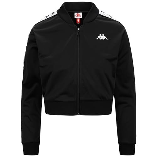 Kappa ASBER 222 bluza damska, czarna/biała/czarna, standardowa