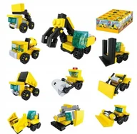 Klocki - POJAZDY BUDOWLANE SPRZĘTY TECHNICZNE BUDOWA KOPARKA KLOCKI SAMOCHÓD 10 - miniaturka - grafika 1