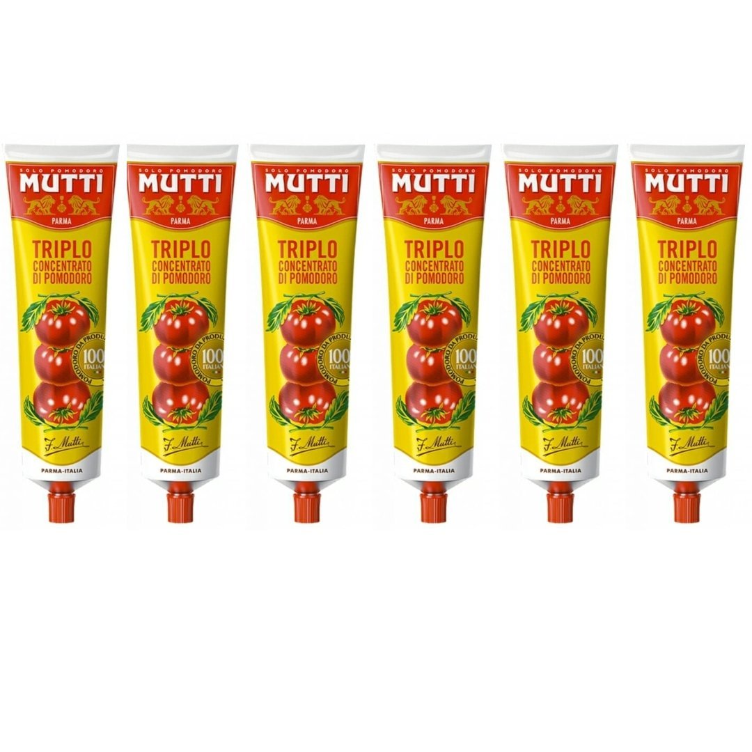Mutti Triplo Koncentrat Pomidorowy 6x180g - Intensywny smak, bez konserwantów, idealny do zup i sosów