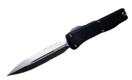 Noże - Nóż automatyczny OTF Microtech Ultratech D/E Gen III ZBP Black Aluminium, Apocalyptic P/S M390MK by Tony Marfione (1122-11AP) - miniaturka - grafika 1