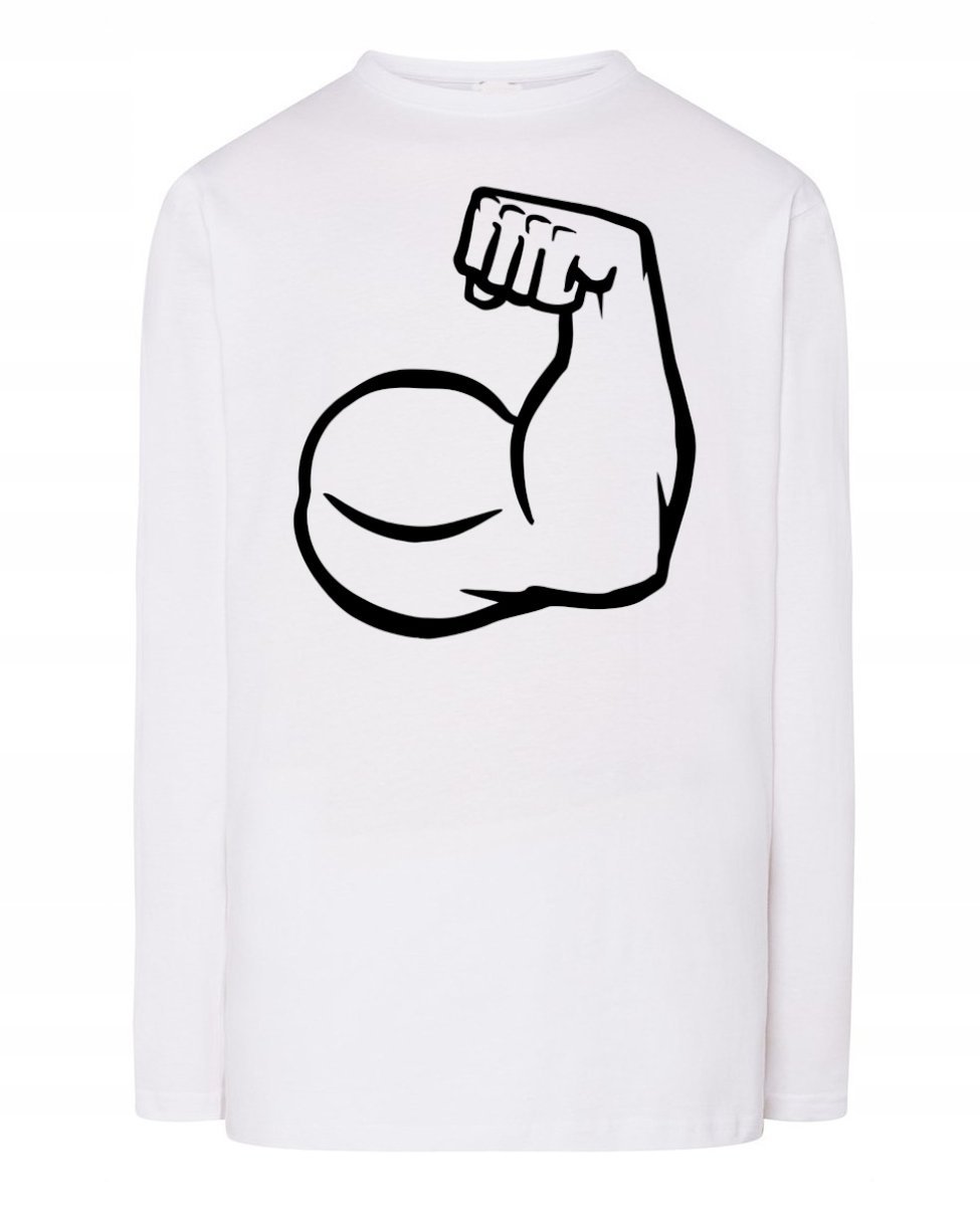 Longsleeve nadruk Strong Man Rozm.3XL