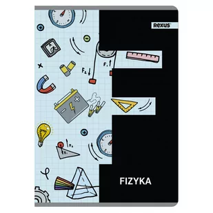Zeszyt tematyczny, fizyka w formacie A5, 60 kartek w kratkę, metalizowany - Zeszyty szkolne - miniaturka - grafika 1