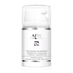 Apis Professional Mix kwasów do eksfoliacji Laktobionowy + Pirogronowy + Mlekowy + Azelainowy 40% Professional - Peelingi do ciała - miniaturka - grafika 1