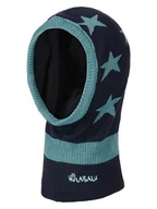 Czapeczki dla niemowląt - HULABALU Kominiarka "Stars" w kolorze granatowo-błękitnym - miniaturka - grafika 1