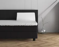 Prześcieradła - 160x200/220 Jersey 220 gr. prześcieradlo na dzielony materac nawierzchniowy białe - miniaturka - grafika 1
