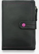 Portfele - Visconti Portfel Damski Skórzany M87 Czarny Multi - Czarny Multi - miniaturka - grafika 1