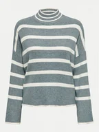 Swetry damskie - ONLY Sweter Fibi 15259096 Zielony Regular Fit - miniaturka - grafika 1