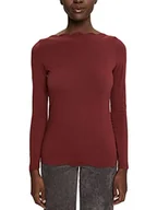 Koszulki i topy damskie - ESPRIT Collection Damska koszulka 102EO1K331, 601/BORDEAUX RED 2, XS, 601/bordowy czerwony 2, XS - miniaturka - grafika 1