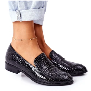 Lakierowane Mokasyny Vinceza 21-10674 Czarne - Mokasyny damskie - miniaturka - grafika 1