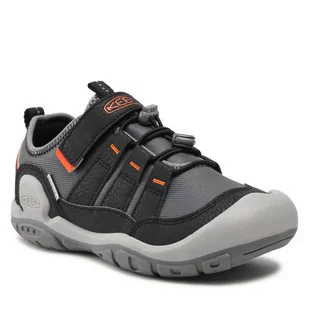 Keen Półbuty Knotch Hollow 1025881 Steel Grey/Safety Orange - Półbuty damskie - miniaturka - grafika 1