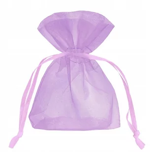 Woreczki z organzy fioletowe 10x15 cm duże 10 szt - Kartki okolicznościowe i zaproszenia - miniaturka - grafika 1