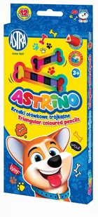Astra TARGI Kredki ołówkowe Astrino trójkątne 12 kolórów Astra TARGI AE497AST - Przybory szkolne - miniaturka - grafika 1