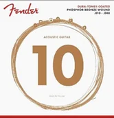 Struny gitarowe  - Fender 860XL Ac. struny gitarowe 010/048860XL DURA-TONE COATED PHOSPHOR BRONE ACOUSTIC STRINGS do gitary akustycznej - Ball End - 012/053 730860403 - miniaturka - grafika 1