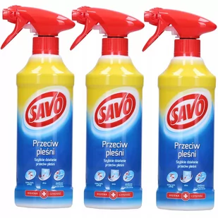 Savo Środek Na Pleśń I Grzyby Zestaw 3X 500Ml - Dezynfekcja - miniaturka - grafika 1