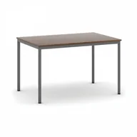 Stoły - B2B Partner Stół do jadalni 1200 x 800 mm, blat orzech, nogi ciemnoszare 555698 - miniaturka - grafika 1