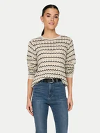 Swetry damskie - ONLY Sweter Asa 15324522 Beżowy Regular Fit - miniaturka - grafika 1