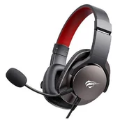 Słuchawki - HAVIT H2030S czarno-czerwone - miniaturka - grafika 1