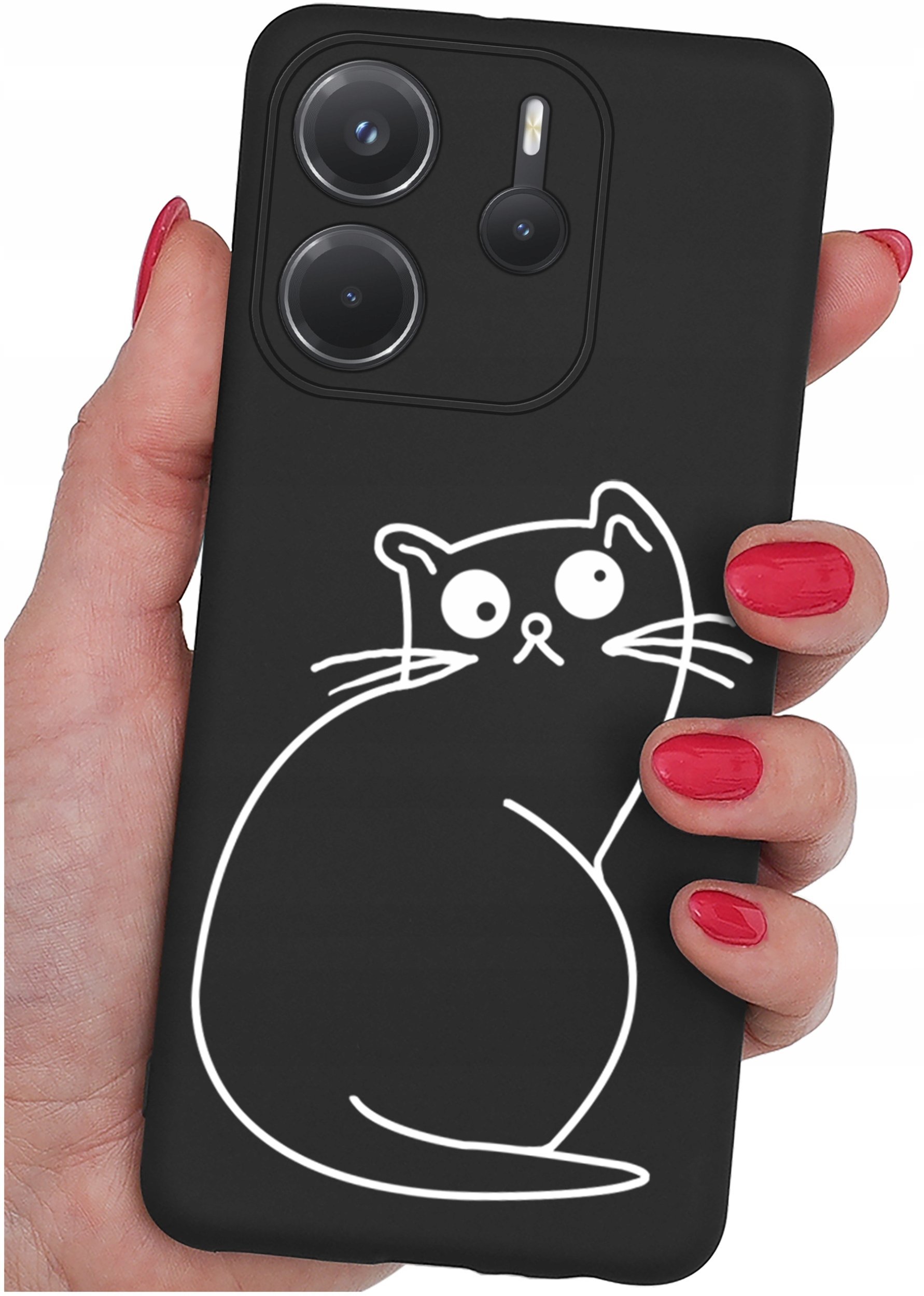 ETUI do Xiaomi Redmi Note 14 4G WZORY SILIKONOWE MATT CASE + SZKŁO 9H