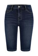 Spodenki damskie - Szorty jeansowe, Slim Fit, E-FIFFY - Volcano - miniaturka - grafika 1