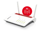 Routery - Router Wi-Fi FRITZ!Box 6850 5G MESH + Wzmacniacz Wi-Fi FRITZ!Repeater 1200 AX Wi-Fi 6 MESH - miniaturka - grafika 1