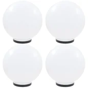 Lampy ogrodowe - vidaXL Lampy ogrodowe LED, 4 szt., kuliste, 40 cm, PMMA - miniaturka - grafika 1