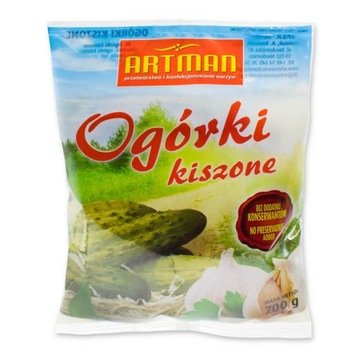 Ogórki Kiszone! Bez Konserwantów! 700G Polskie
