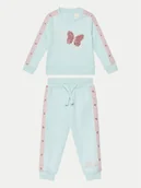 Bluzki damskie - Guess Komplet bluzka i spodnie A5RG19 KA6R4 Niebieski Regular Fit - miniaturka - grafika 1