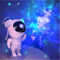 Lampy stojące - LAMPKA NOCNA PROJEKTOR RZUTNIK GWIAZD NIEBA ASTRONAUTA DLA DZIECI PILOT - miniaturka - grafika 1