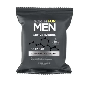 North For Men Active Carbon, Mydło, 100g - Mydła - miniaturka - grafika 1