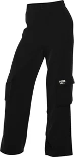 Nike Spodnie W NSW Woven Os Pant Hr Gls, czarne, HM4322-010, XL - Spodnie rowerowe - miniaturka - grafika 1